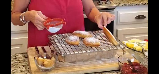 Easy Fried Pies Made With Canned Biscuits! Recipe is below👇Scroll Down👇 Ingredients 1 can of flaky biscuits (layered) Pie filling of your choice Oil for frying Powdered Sugar On floured surface, roll out biscuits to 4 inch diameter. About the size of a coffee saucer. Place a spoonful of pie filling in the center of the dough. Dampen outer edges of the dough with water, fold dough over filling and pinch the edges together. Seal using a fork. In a cast iron skillet or Dutch oven, heat about 3/4 