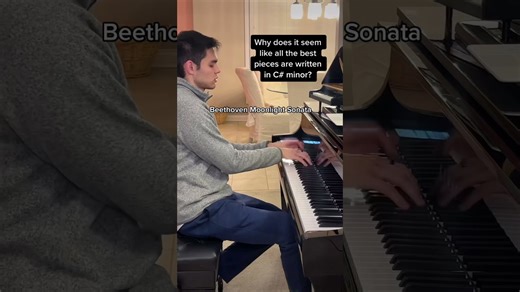Best piano pieces are all written in C# minor?