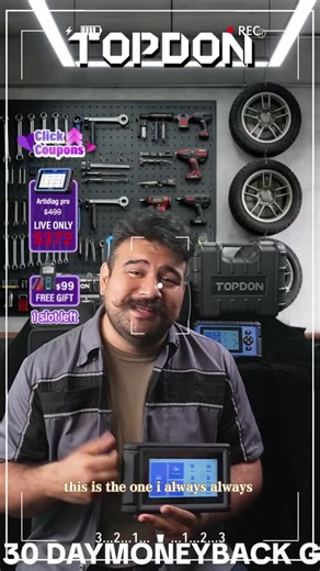 TOPDON AD800BT 2 OBD2 Scanner, Bi-Directional Control Full Systems Automotive Scan Tool with 28 Services, Injector Coding, Diagnostic Tool All Vehicles, FCA AutoAuth, CANFD