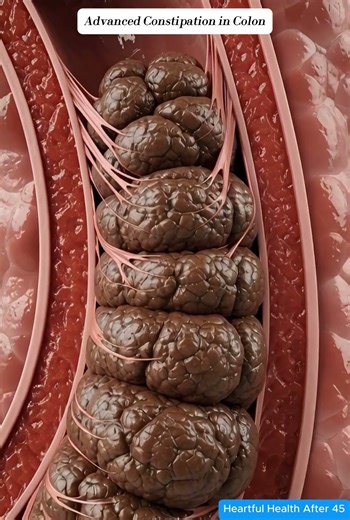 Advanced Constipation in Colon | Gut Motility Slowdown 3D