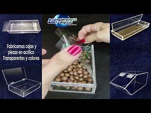 Fabricamos Cajas de acrílico y piezas en acrílico transparente y de colores