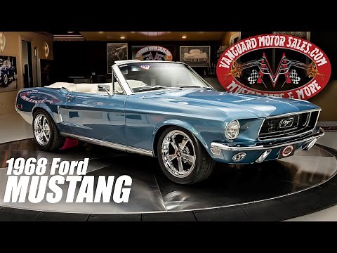 1968 Ford Mustang Convertible Restomod For Sale Vanguard Motor Sales #5022