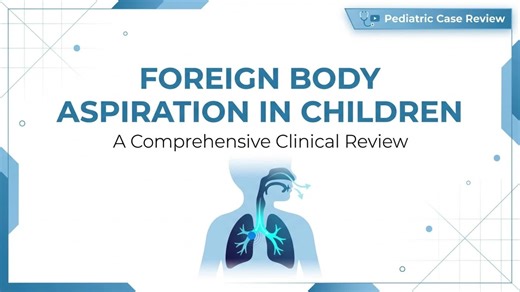 🌟 New Lecture Alert on Pediatric Case Review 🌟 We are excited to share our latest educational lecture: **Foreign Body Aspiration in Children** — a complete case-based discussion made for pediatricians, medical students, and healthcare professionals. Learn how to recognize, diagnose, and manage this important emergency with clinical examples and interactive questions. 🎥 Watch the full lecture now on our YouTube channel **Pediatric Case Review** and join us for more insightful pediatric case-ba