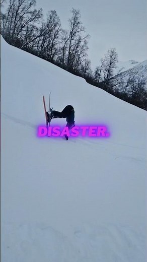 My first backflip on skis… and why it failed 😅 | frame-by-frame analysis #skifails #backflip