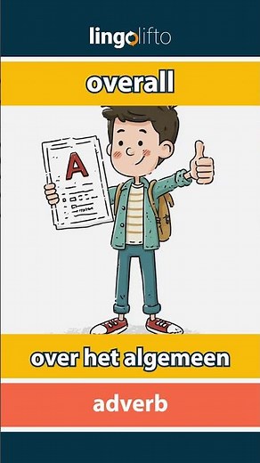 🇬🇧🇳🇱 overall - over het algemeen : learn English : laten we Engels leren : vocabulary builder