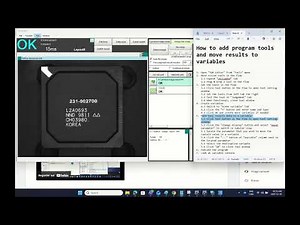 How to add program tools and store data in variables with OMRON FH vision system