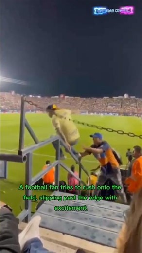 Football Fan Rush Fail Ends in Ditch 😂#viralvideo #footballfail #soccerfail