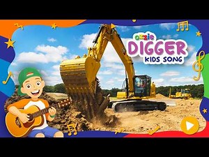 Dig It Up | The Digger & Construction Vehicles Song for Kids