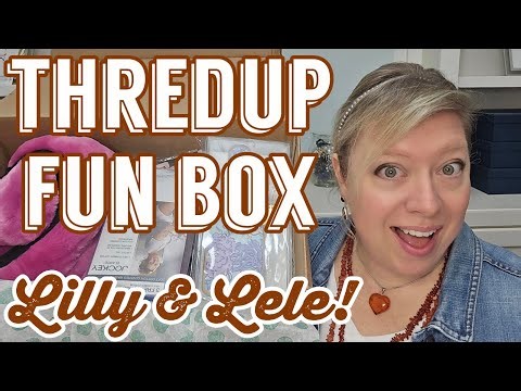 LILLY PULITZER & LELE SADOUGHI in this Thredup Fun Box Unboxing! #mysterybox