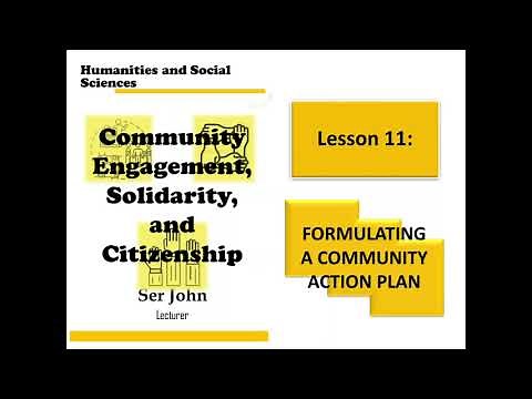 CESC Lesson 11 Formulating a Community Action Plan