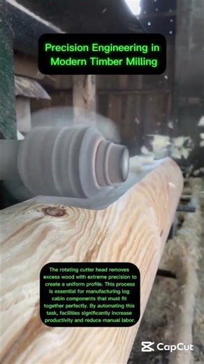 Industrial milling can process dozens of logs per hour, a task that would take days if done manually