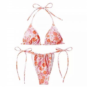 [Hot Item] Beach Fashion Print Floral Bikini for Women