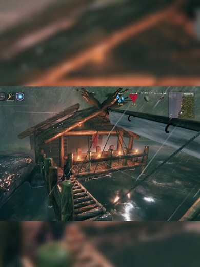 Effortless Fishing Hut Build in Valheim