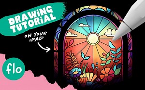 【Procreate】新手级教程 You Can Draw This in PROCREATE 手把手一步步教你绘制这幅令人惊叹的彩色玻璃插画_哔哩哔哩_bilibili