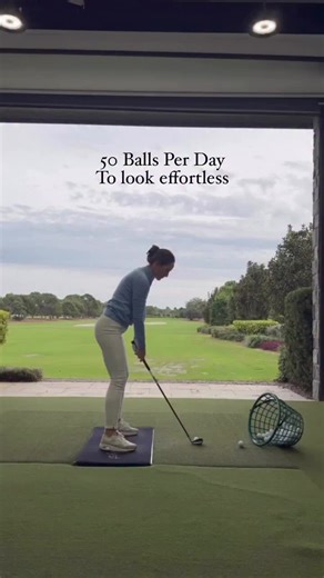 Working on hitting 50 balls every day - it’s not always pretty like we see on Instagram. An immense amount of hard work, rehearsals, analysis and set up checks go into looking “effortless” on the course via nattiegolf #womenwhogolf #golf #golfer #golftiktok #golftok #ladygolfer #womengolfers #golfaddict #golfswing #fyp #foryoupage