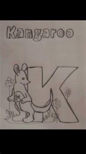 how to draw a kangaroo🦘| drawing a kangaroo🦘#shorts #drawingforkids #drawingtutorial #draw #kangaroo