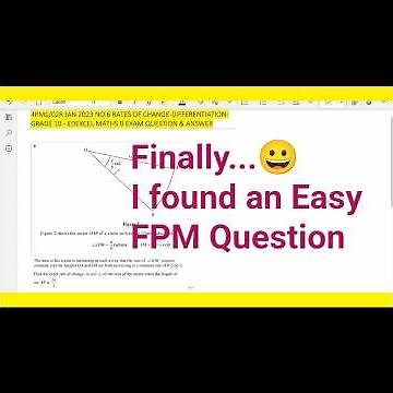 FINALLY.... EASY Differentiation QUESTION-further pure math-4PM1/02R jan 2023 no.6 GCSE Edexcel