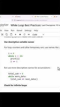 Python While Loop Best Practices | Quick Coding Tip #coding