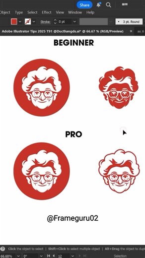 "Beginner vs Pro Vector Masking | Adobe Illustrator Tips