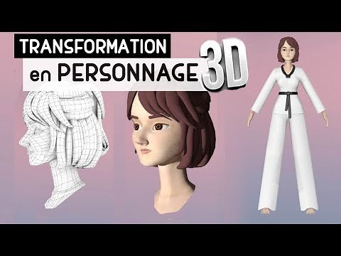 Je me TRANSFORME en PERSONNAGE 3D ! : modélisation 3ds max