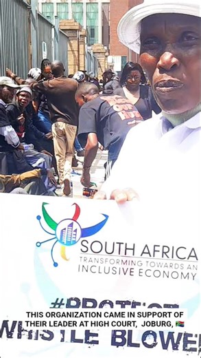 THIS ORGANIZATION CAME IN SUPPORT OF THEIR LEADER AT HIGH COURT, JOBURG, 🇿🇦