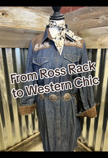 #creatorsearchinsights Found this dress at Ross and knew it needed a little western touch. So I added some bucking horses and finished it off with the right accessories. I love taking simple pieces and making them my own. Would you wear it this way? #westernfashion #westernstyle #cowgirlstyle #twohearts