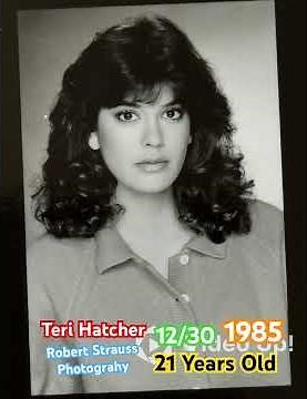 December 30, 1985 Teri Hatcher at 21 years old, Professional Headshot Photo Shoot by Robert Strauss