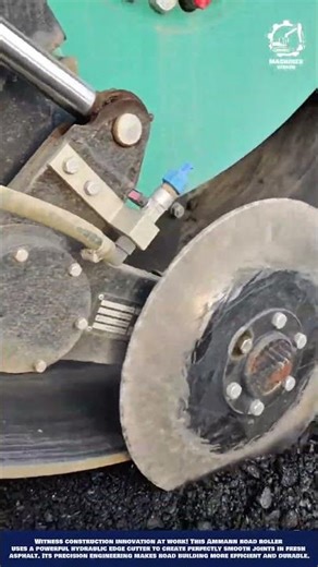 Smart Asphalt Cutting Machine Work for Road Shoulder Maintenance and Paving