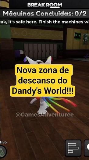 🌃 Nova Zona de descanso no Dandy’s World!! #roblox #dandysworld