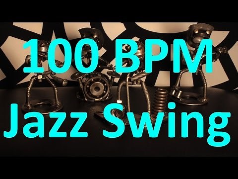 100 BPM - Jazz Swing - 4/4 Drum Track - Metronome - Drum Beat