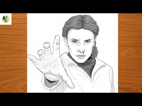 How To Draw eleven From Stranger Things | Strongest girl drawing | Easy step by step drawing