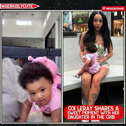 COI LERAY GETS COZY IN THE CRIB WITH DAUGHTER FOR ADORABLE BONDING TIME 🥰
