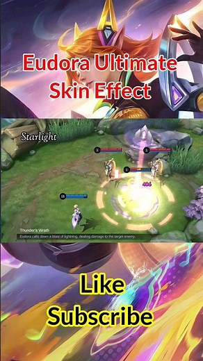 Eudora Ultimate Skin Effect #mobilelegends #viralvideo #shorts