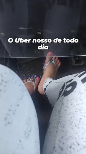 Stylish Feet in Silver Flip-Flops: Uber Moments