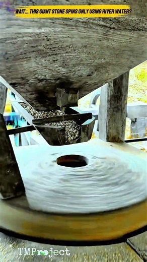 Traditional Water Powered Corn Mill : Natural Stone Grinding Process