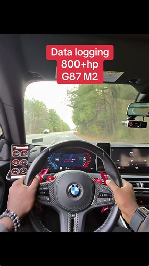 800+ hp g87 m2 data log #g87 #bmw #bodykits #s58 #datalogging #mhd #pov #driver #race #cartok