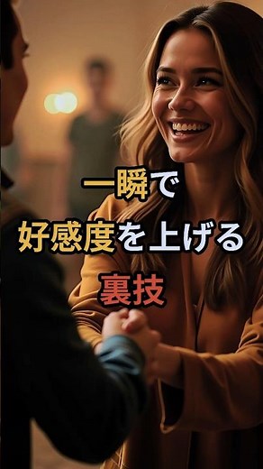 一瞬で好感度を上げる裏技 #心理学 #人間関係 #好感度
