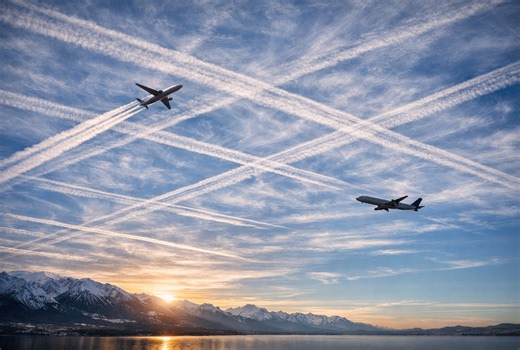 Pourquoi certains avions laissent des traînées blanches dans le ciel et d'autres non ?