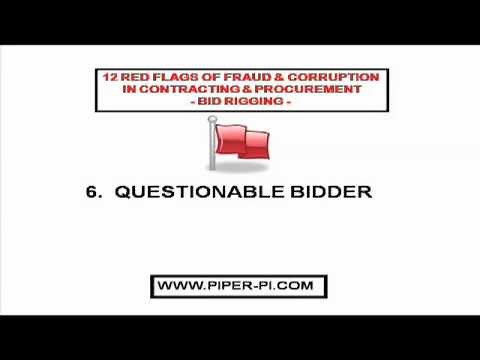 Bid Rigging 12 Red Flags Contract Procurement