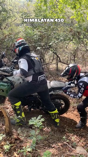 RE Himalayan 450 is struggling on the hardcore trail #offroad #himalayan450 #struggle