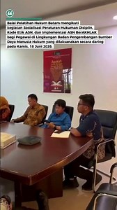 Sosialisasi Peraturan Hukuman Disiplin, Kode Etik ASN, dan Implementasi ASN BerAKHLAK