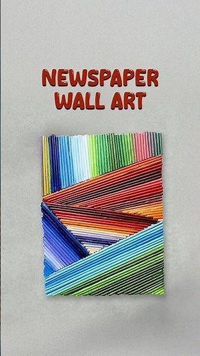DIY Newspaper Wall Art 📰✨ | Best Out of Waste | Easy Home Decor Craft