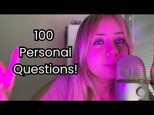 ASMR If You Say YES, You Can Go To Sleep 💤 100 Personal Questions