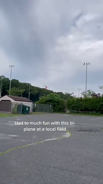 Watch My RC Biplane Soar With Unlimited Climb at the Park!
