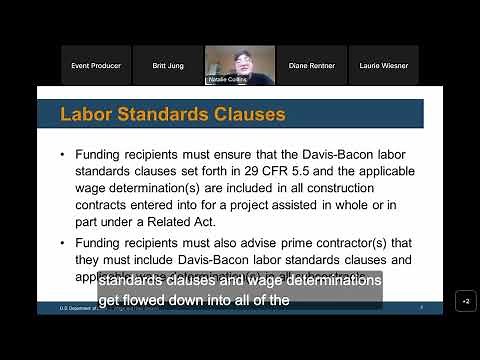 Davis-Bacon Webinar – English captions