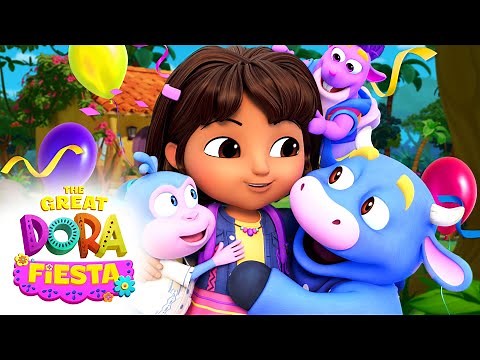 Dora's Amigos Throw Her the Best Birthday Fiesta Ever! 🎉 Full Scene | Dora & Friends