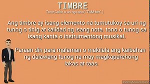 Alamin ang mga Pangunahing Elemento ng Musika Pitch, Harmony, Rythym, Melody, Texture, Timbre, Dynamics at Tempo. #PinoyMusicLesson #MusikangPinoy #ElementoNgMusika #pitch #harmony #dynamics #melody #rythym #texture #form #timber #tempo Ang pag-vibrate o pag-nginig ang lumilikha ng tunog. Ang mga pag-nginig na ito ay mahihiwatig ng ating mga tenga at ipapasa sa ating utak. Ang ating utak ang syang magsusuri sa mga senyas na ito at anong klaseng tunog ang ating naririnig. ( tulad ng pag tunog ng 