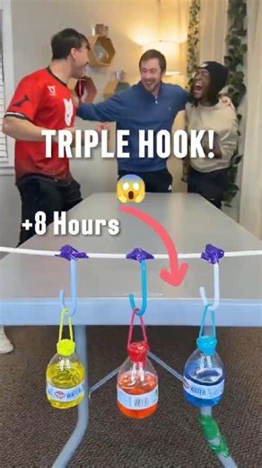 The Most Impossible Triple Bottle Flip #trickshot #bottleflip #satisfying #challenge #epic #shorts
