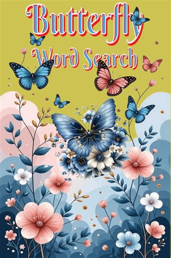 Butterfly Word Search Puzzle Book for Adults. ( Instant Download ) - Etsy