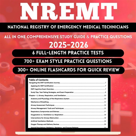 NREMT Study Guide 2026 | EMT Certification Prep | NREMT Exams Test | Emt Study | Nremt Study Book | Ems Advance Study Guide Nremt - Etsy Australia